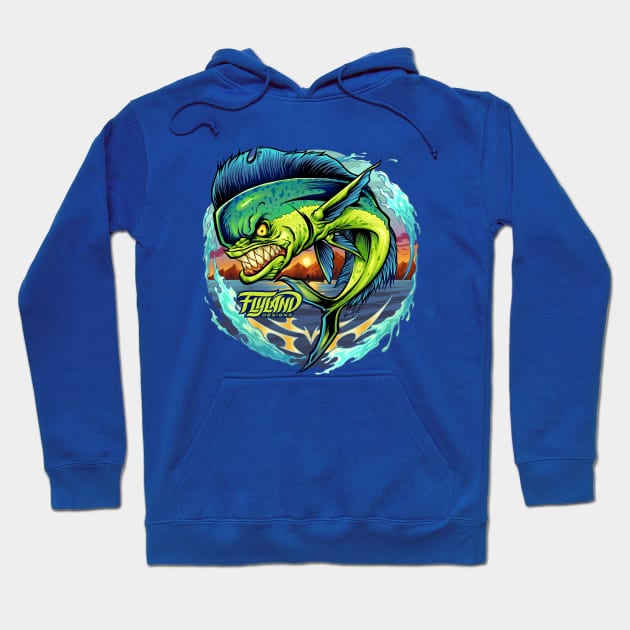 Angry Mahi-Mahi Hoodie by FlylandDesigns